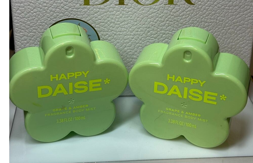 Happy Daise - Grape & Amber Fragrance Body Mist  100 mL - BUNDLE of 2 NEW no box
